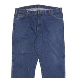DICKIES Mens Regular Fit Blue Denim Jeans W42 L30 Classic Zip Cotton