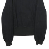 HARLEY DAVIDSON Mens Black Wool Blend Jacket XS Zip Bomber Classic Fit Logo