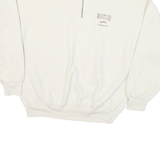 LAWTEX Mens Cream Whistler Canada Half Zip M Cotton Blend Sweatshirt Pullover