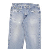 CARHARTT Mens Relaxed Jeans Blue Denim W34 L28 Cotton Blend Zip Casual Workwear