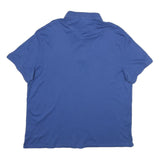 CALVIN KLEIN Mens Blue Short Sleeve Polo Shirt XL Cotton Casual Basic