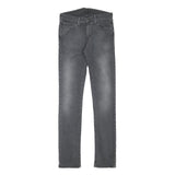 LEVI'S 510 Mens Slim Grey Denim Raw W30 L34 Slim Fit Zip Closing Jeans