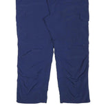 JOHN ADAMS Mens Polyester Blend Navy Blue Regular Fit Cargo Trousers W38 L25