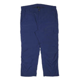 JOHN ADAMS Mens Polyester Blend Navy Blue Regular Fit Cargo Trousers W38 L25