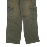 CARHARTT Mens Regular Fit Green Cargo Denim Jeans W32 L30 Casual Workwear