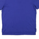POLO RALPH LAUREN Mens Blue Short Sleeve Plain L Cotton Blend Polo Shirt