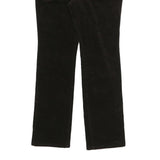 CHAPS Womens Regular Zip Black Cotton Blend Straight Trousers W34 L31
