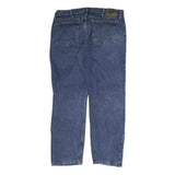 WRANGLER Mens Regular Blue Denim Medium Fit Jeans W38 L30 Classic Cotton Zip
