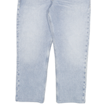 TOMMY JEANS Mens Blue Regular Fit Straight Denim Cotton Light W36 L27 Zip