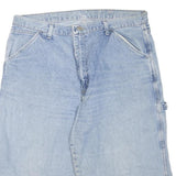 WRANGLER Mens Denim Blue Utility Shorts L W36 Cotton Blend Carpenter Workwear