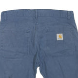 CARHARTT Mens Blue Casual Shorts L W36 Cotton Blend Comfortable Fit