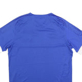 ADIDAS Mens Blue & White Reno 1868 FC Football Shirt L Short Sleeve V-Neck