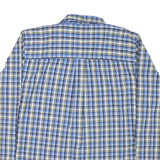 CHAPS Mens Blue & Yellow Check Shirt XL Classic Cotton Blend Button Down