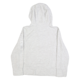 CALVIN KLEIN PERFORMANCE Womens Grey Hooded Plain Full Zip Jumper XL Lightweight