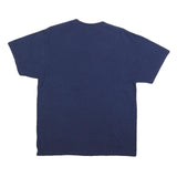 NFL Mens Blue Super Bowl XLVIII Graphic T-Shirt L Short Sleeve Crew Neck