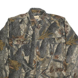 WELLS CREEK Mens Brown Camouflage Shirt XL Cotton Blend Casual Outdoor