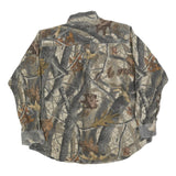 WELLS CREEK Mens Brown Camouflage Shirt XL Cotton Blend Casual Outdoor