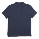 NAUTICA Mens Navy Polo Shirt L Cotton Blend Short Sleeve Basic Casual
