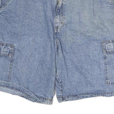 WRANGLER Mens Denim Blue Cargo Shorts L W38 Casual Cotton Pockets