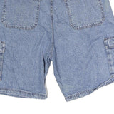 WRANGLER Mens Denim Blue Cargo Shorts L W38 Casual Cotton Pockets