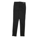 LEVI'S Womens Black Denim Regular Skinny Jeans W28 L31 Classic Zip Fastening