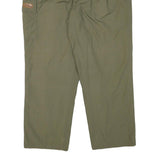 BLUE MOUNTAIN Mens Relaxed Beige Polyester Blend Zip Trousers W36 L30 Casual