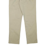 TOMMY HILFIGER Mens Cotton Blend Beige Regular Fit Straight Trousers W34 L32