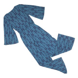 BODEN Womens Blue & Teal Leaf Pattern Playsuit UK 12 Polyester Blend Stylish