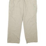 DICKIES Mens Cotton Beige Regular Straight Cargo Trousers W34 L32 Workwear