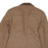 SAG HARBOR Womens Brown Checked Jacket UK 14 Acrylic Blend Button Closure
