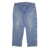 DICKIES Mens Relaxed Blue Denim Jeans W38 L30 Workwear Casual Zip Closure
