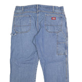 DICKIES Mens Relaxed Blue Denim Jeans W38 L30 Workwear Casual Zip Closure