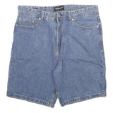 DENIMWEAR Mens Shorts Blue Denim XL W33 Classic Cotton Blend Casual Summer