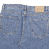 DENIMWEAR Mens Shorts Blue Denim XL W33 Classic Cotton Blend Casual Summer