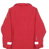 HELLY HANSEN Boys Red Blue Outdoor Jacket 10Y Polyester Zip Reflective Strips