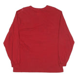 ADIDAS Mens Red Louisville Cardinals Graphic Long Sleeve Crew Neck T-Shirt XL