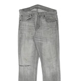 LEVI'S 511 Mens Jeans Grey Slim Denim Medium W31 L30 Slim Fit Zip Closure