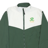 GAME Mens Green & White Roosevelt Lacrosse Track Jacket M Polyester Blend Zip
