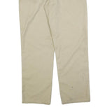 DICKIES Mens Cotton Blend Beige Trousers Regular Fit W36 L32 Classic Workwear