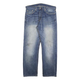 LEVI'S 505 Mens Jeans Blue Regular Straight Denim Medium W33 L30 Classic Zip