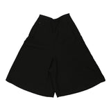 Armani Jeans Wide Leg Shorts - 28W UK 10 Black Polyester Blend