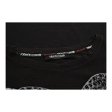 Roberto Cavalli Sport Graphic T-Shirt - Medium Black Cotton