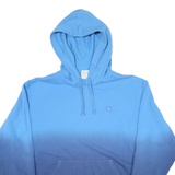 CHAMPION Mens Blue & Navy Gradient Pullover Hoodie M Cotton Blend Casual Layer