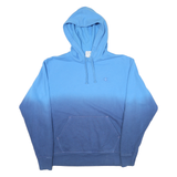 CHAMPION Mens Blue & Navy Gradient Pullover Hoodie M Cotton Blend Casual Layer