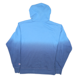 CHAMPION Mens Blue & Navy Gradient Pullover Hoodie M Cotton Blend Casual Layer