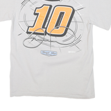Mens White Danica Patrick Racing Graphic T-Shirt M Short Sleeve Crew Neck