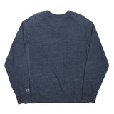 CHAMPION Mens Blue XL Crew Neck Cotton Blend Sweatshirt Pullover Casual