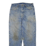 CARHARTT Mens Jeans Blue & Light Cotton Blend Regular Straight Denim Light W36