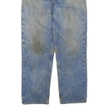 CARHARTT Mens Jeans Blue & Light Cotton Blend Regular Straight Denim Light W36