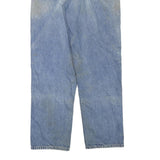 CARHARTT Mens Jeans Blue & Light Cotton Blend Regular Straight Denim Light W36